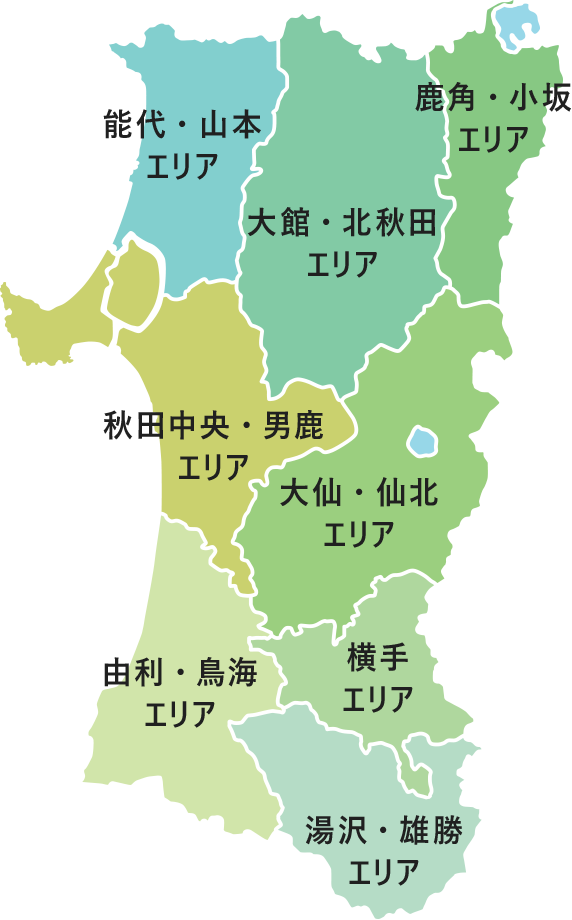 秋田県地図